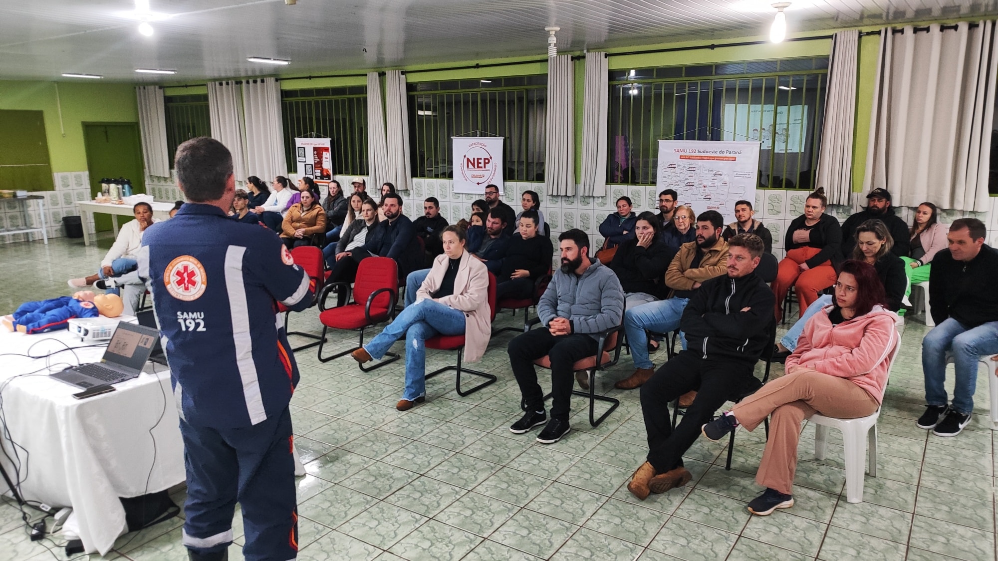 Palestra incrível com profissionais do SAMU