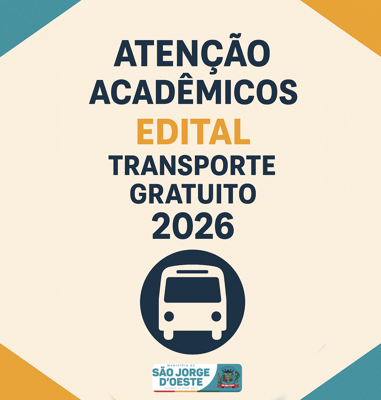 Edital transporte dos acadêmicos