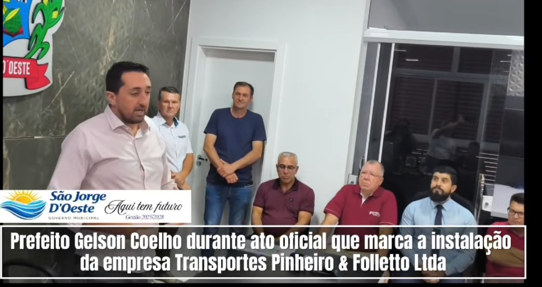 Governo Gelson Coelho atua para potencializar o bom momento econômico e garantir que investimentos gerem emprego, renda e impostos em São Jorge D’Oeste