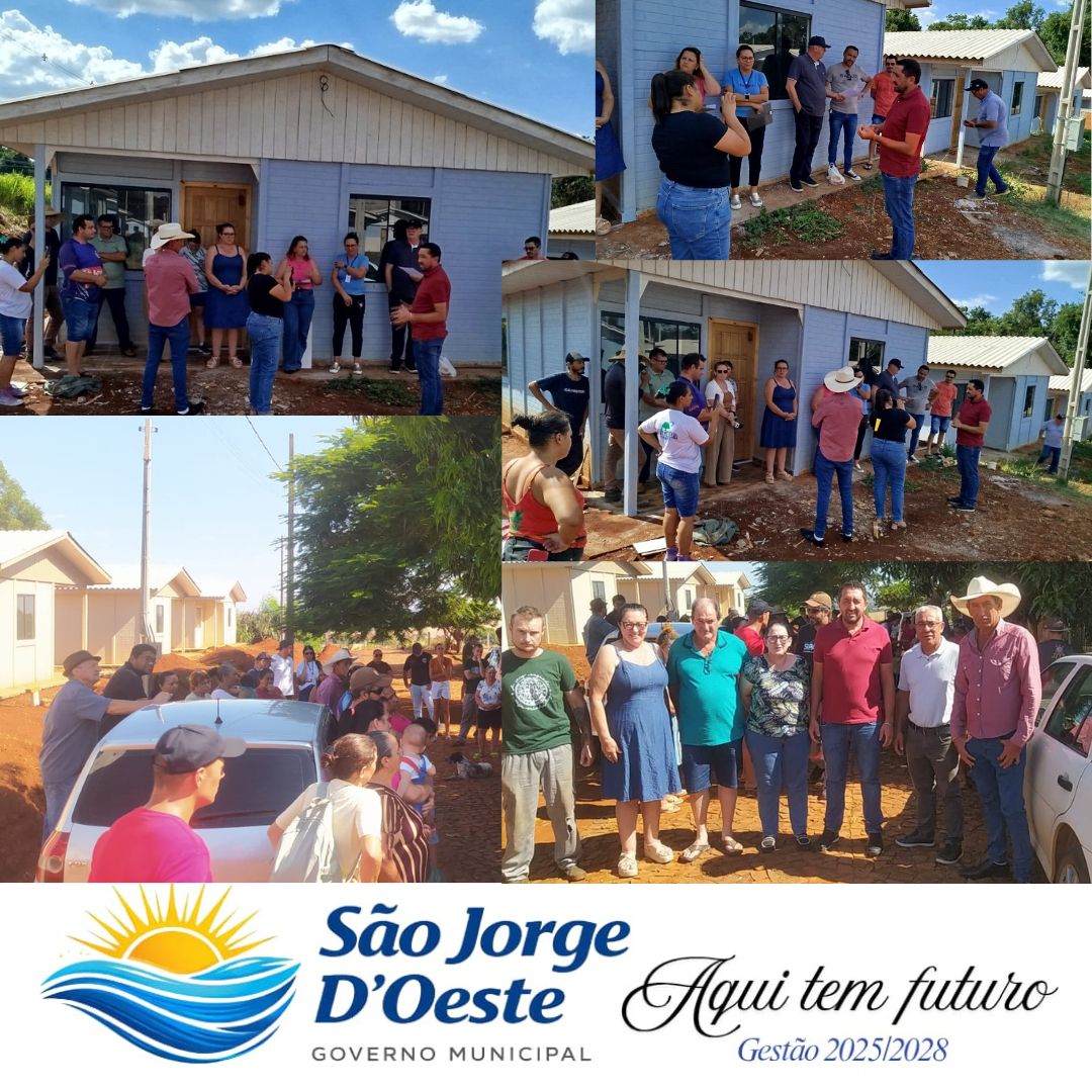 Município de São Jorge D’Oeste entrega moradias e marca data histórica para famílias contempladas