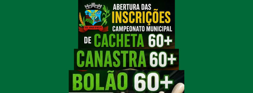 Prefeitura abre inscrições para Campeonatos Municipais da Melhor Idade