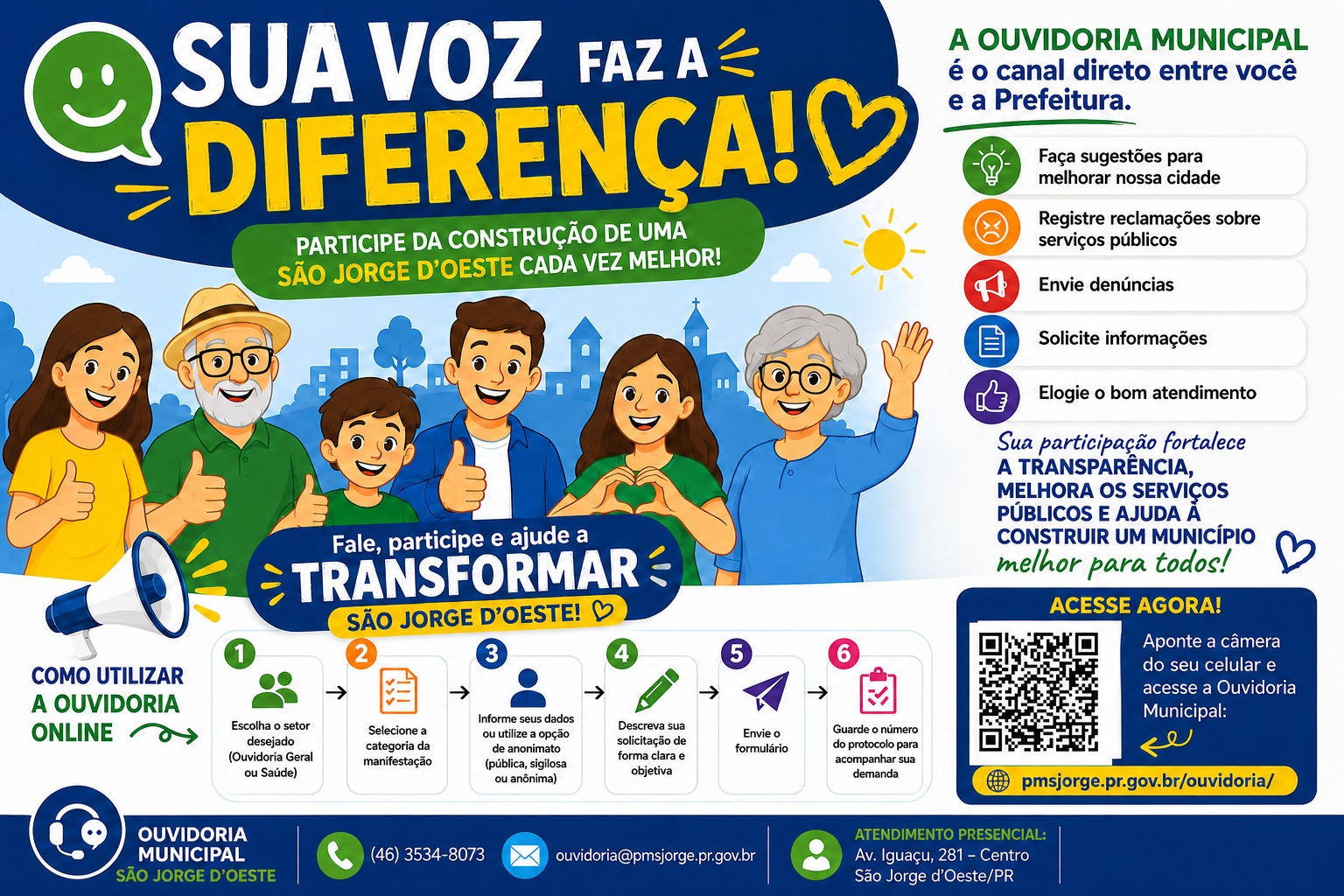 Ouvidoria Municipal: sua voz faz a diferença