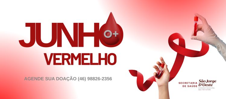 Junho Vermelho: Prefeitura reforça importância da doação de sangue