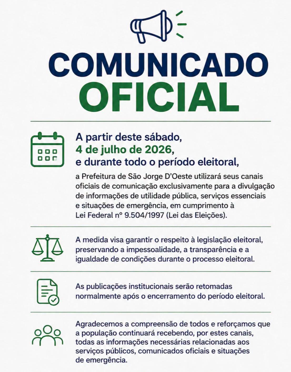 COMUNICADO OFICIAL